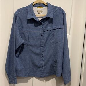 Royal Robbins Blue Outdoor Shirt Women’s 2xl